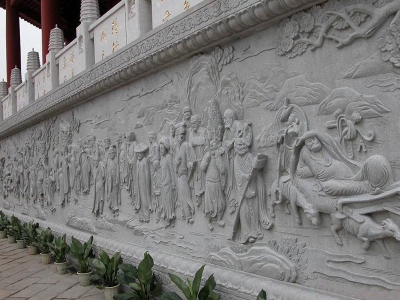  孔子語錄石雕文化墻 